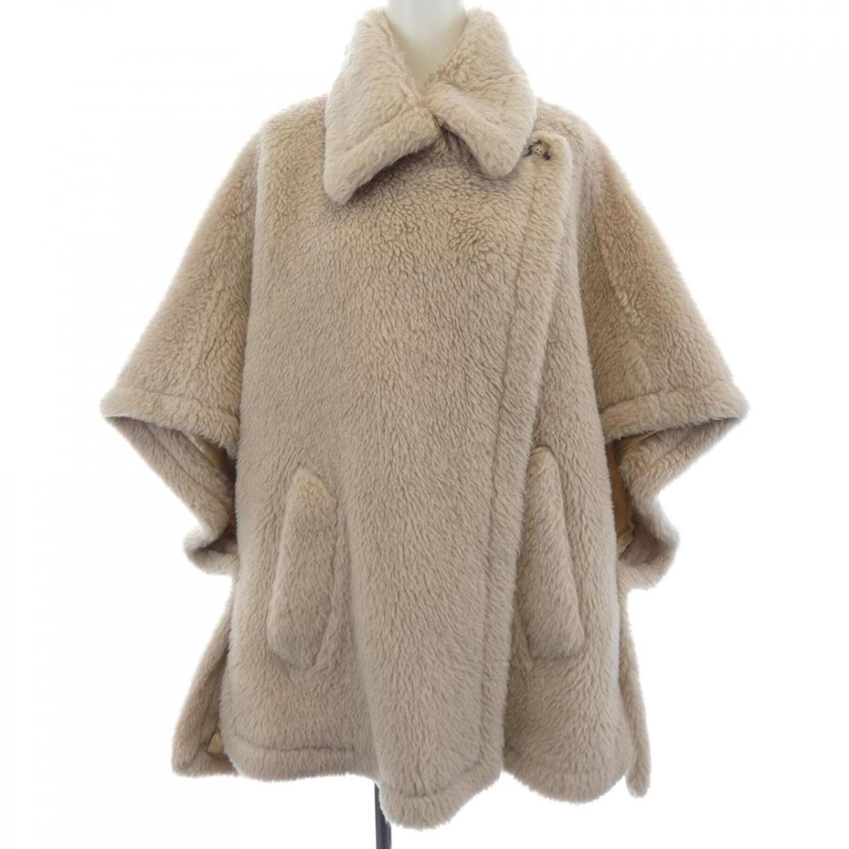 マックスマーラ Max Mara テベ TEBE1 473619 テディベア ケープ【中古】