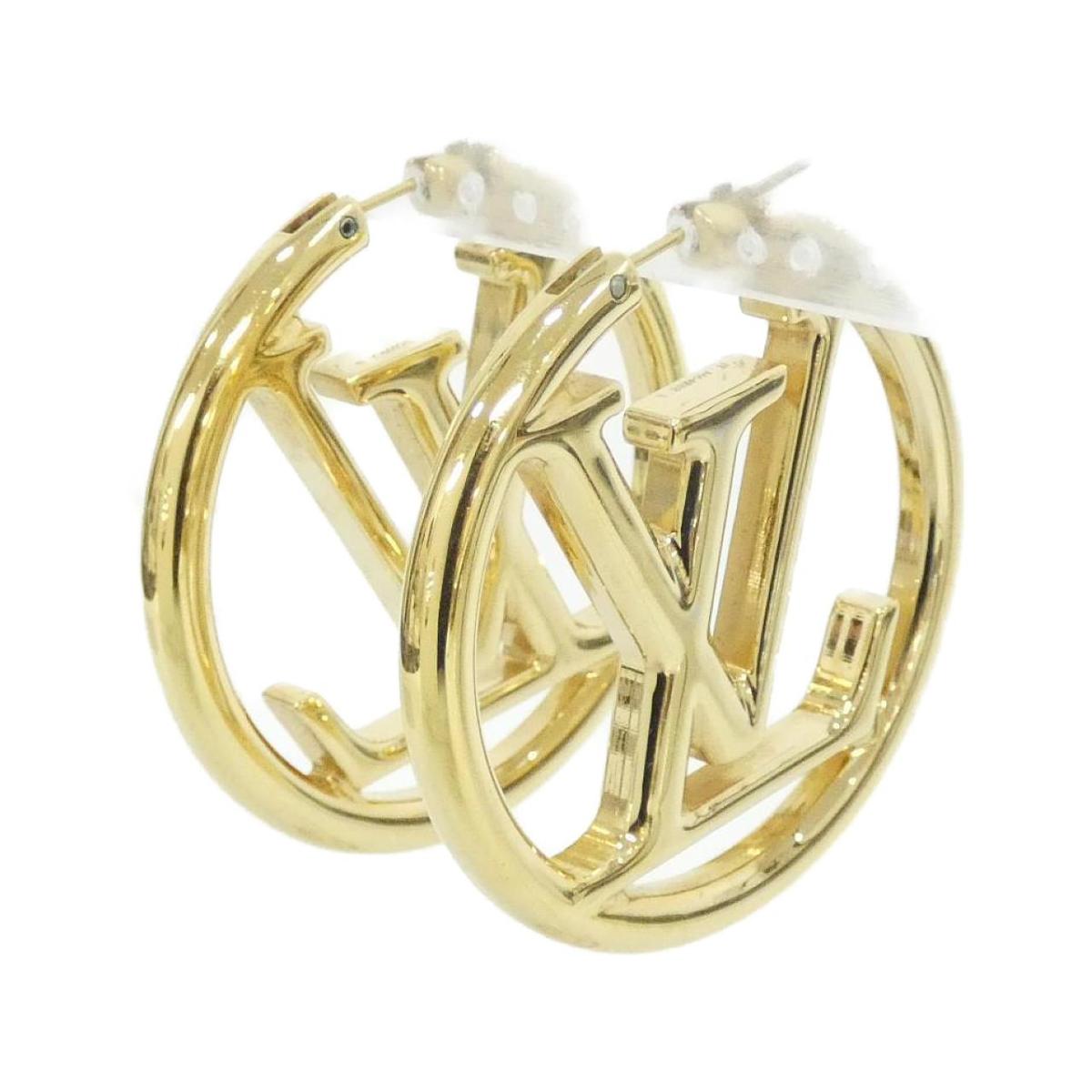 楽天市場】【美品】ルイヴィトン ピアス M01140 フープ マイLVチェーン