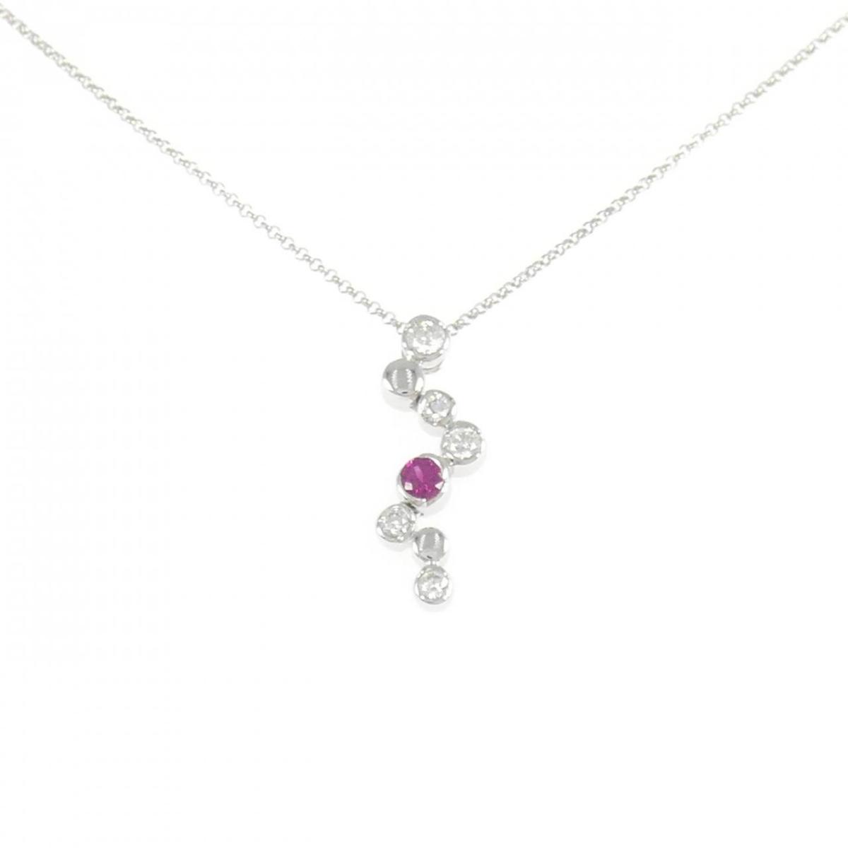 K18WG ルビー ネックレス 0.15CT【中古】|KOMEHYO ONLINESTORE 店