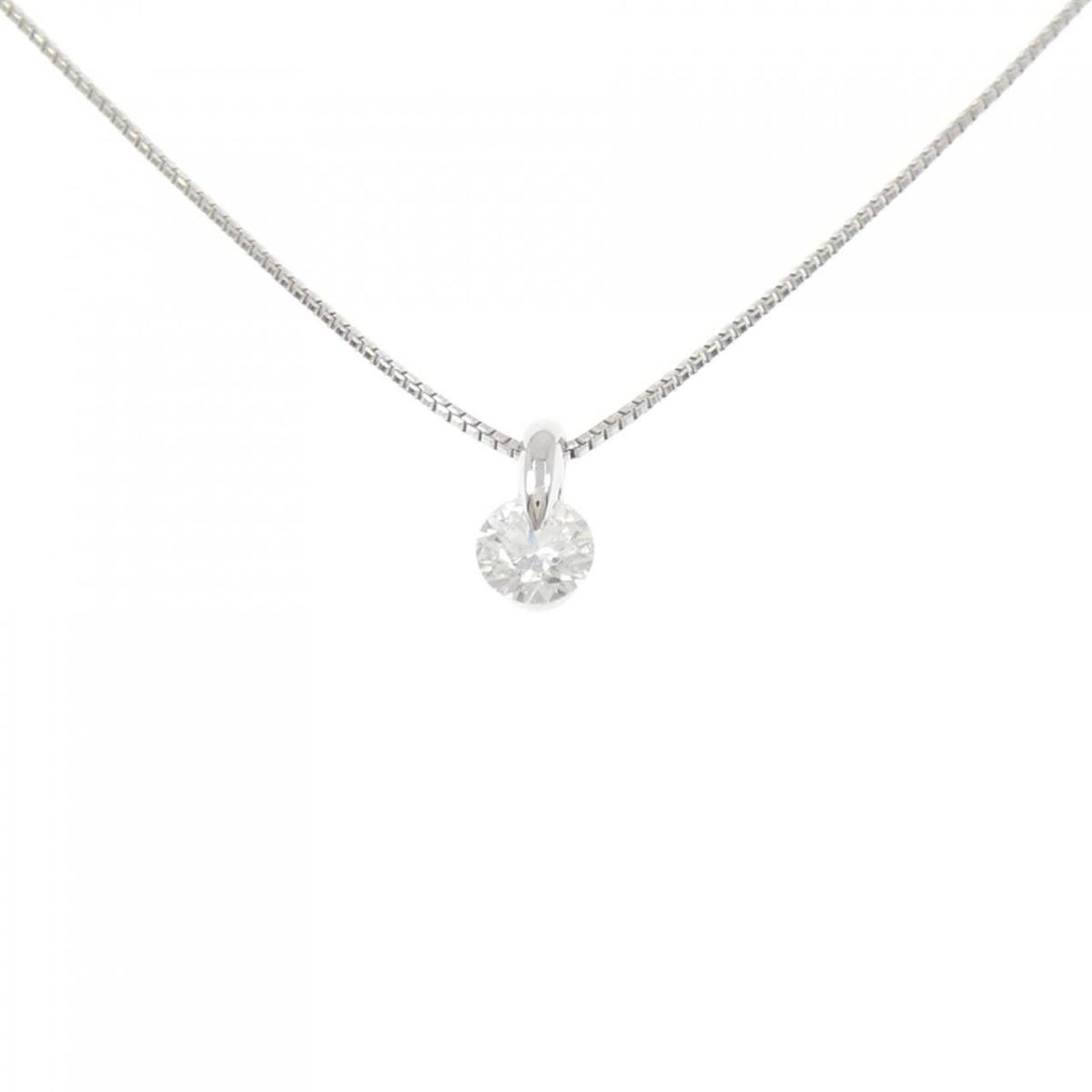 PT900 ダイヤモンド ネックレス 0.313CT【中古】