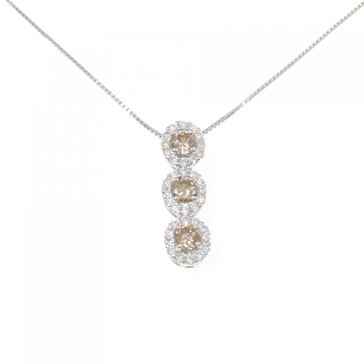 K18WG ダイヤモンド ネックレス 1.00CT【中古】｜KOMEHYO ONLINESTORE 店
