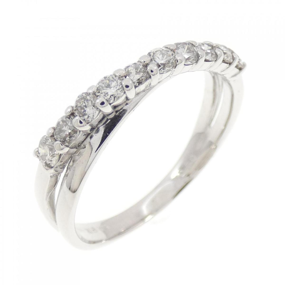 K18WG ダイヤモンド リング 0.50CT【中古】