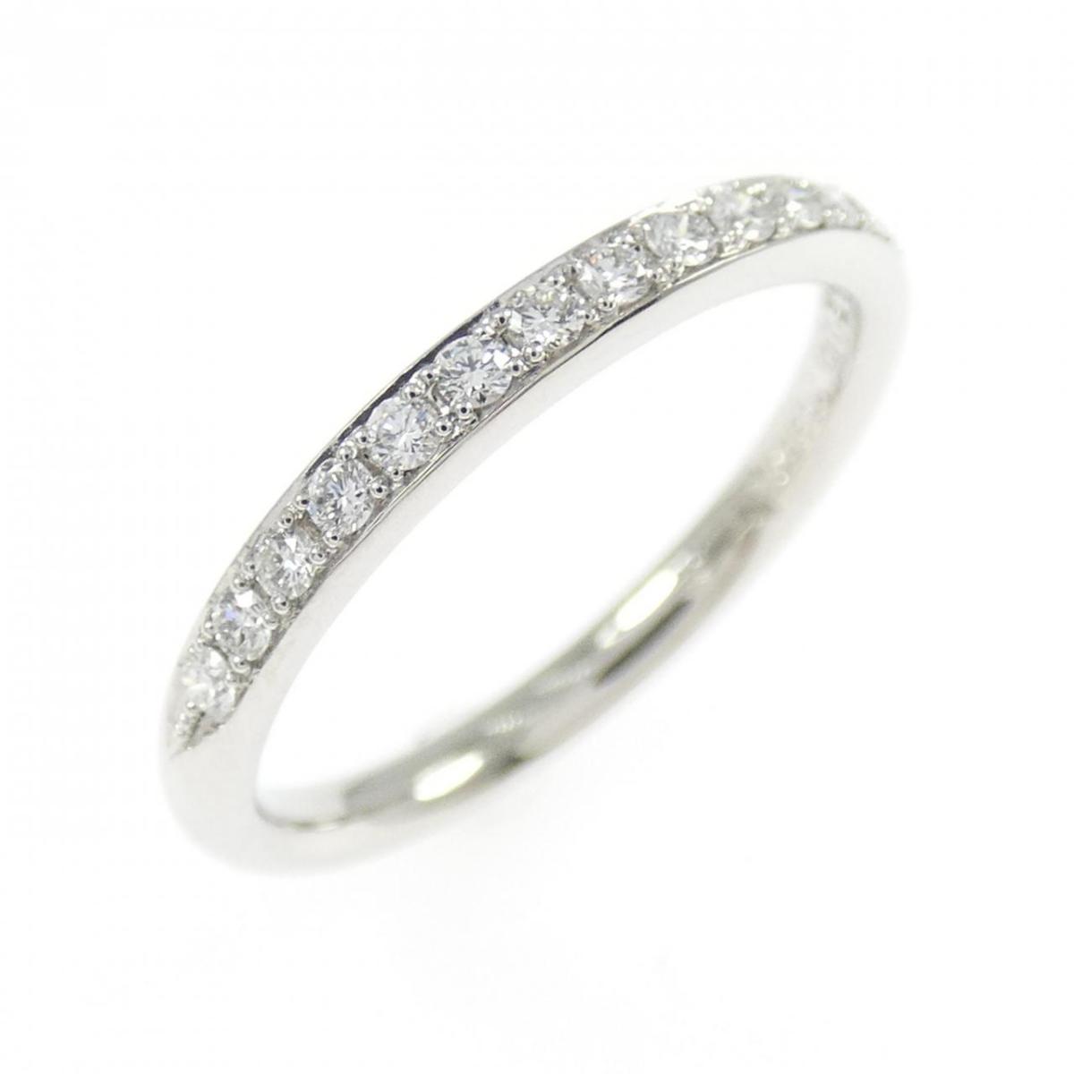 PT950 ハーフエタニティ ダイヤモンド リング 0.15CT【中古】