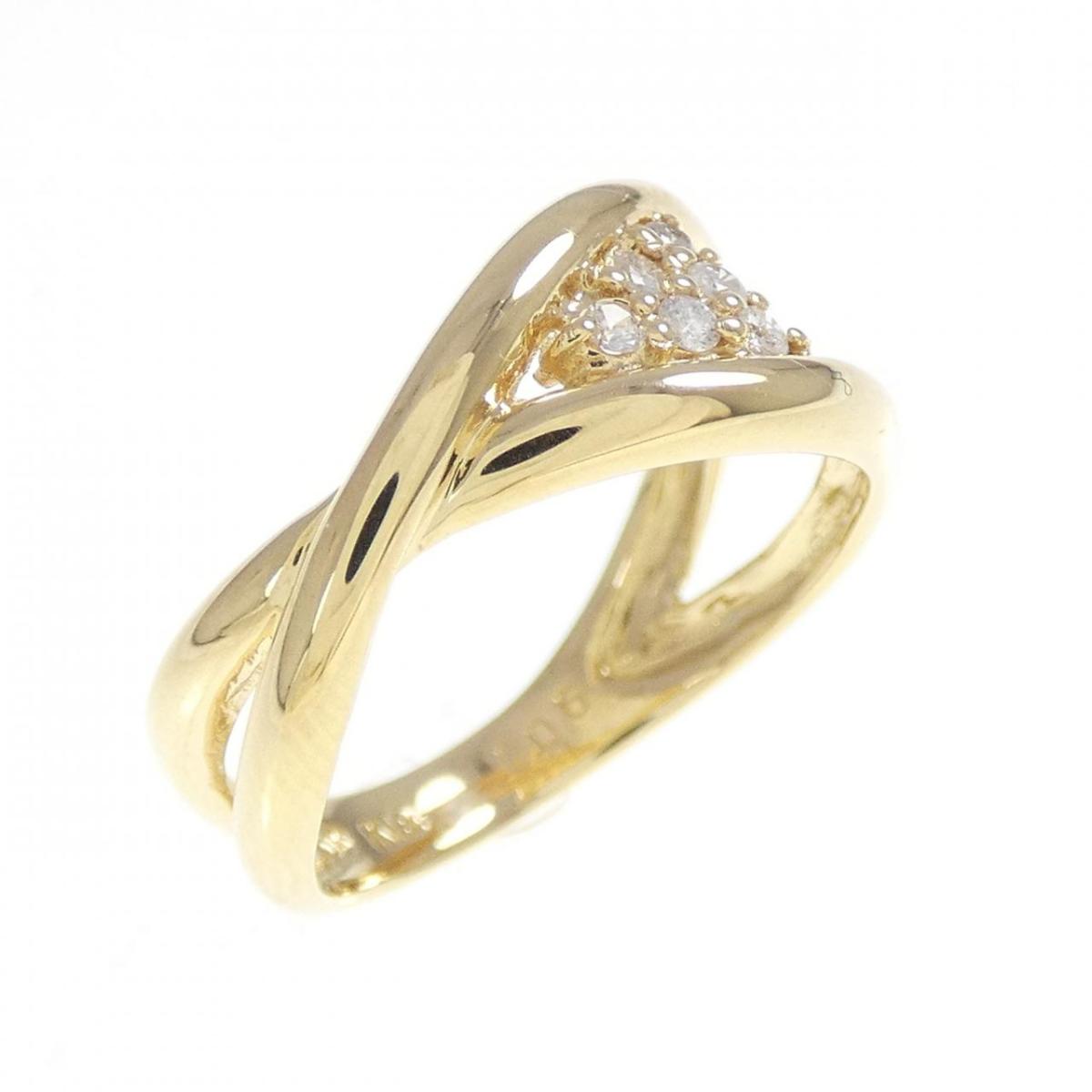 K18YG ダイヤモンド リング 0.06CT【中古】