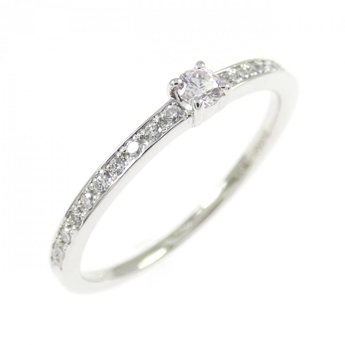 PT900 ピンクダイヤモンド リング 0.05CT【中古】