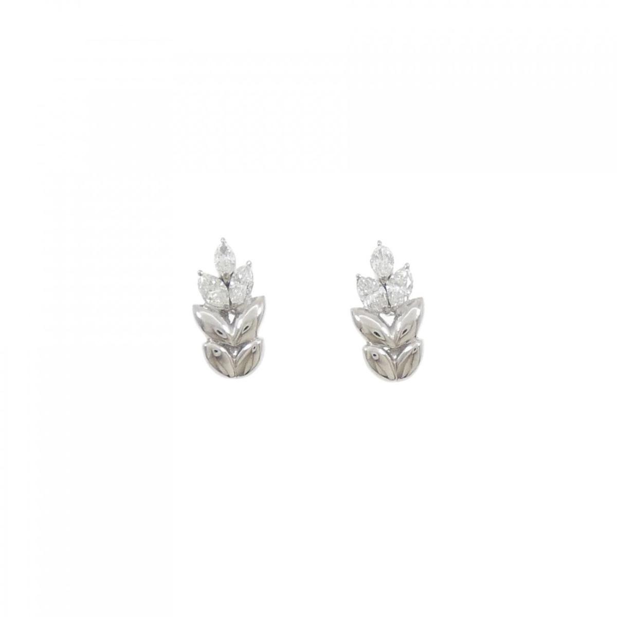 PT900 ダイヤモンド ピアス【中古】｜KOMEHYO ONLINESTORE 店
