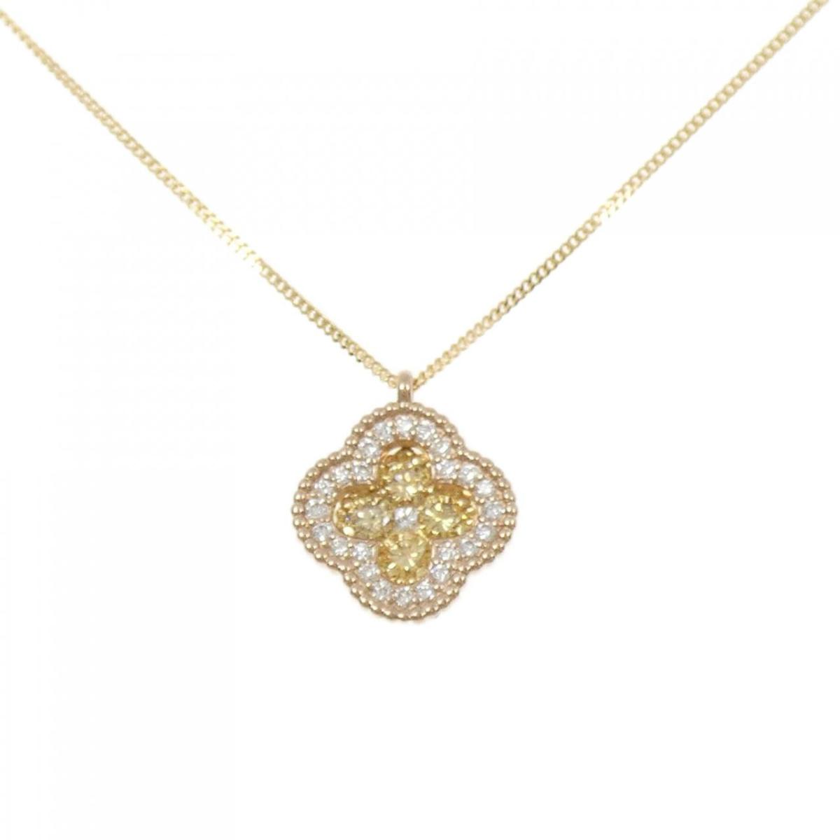 K18PG/K18YG ダイヤモンド ネックレス 0.25CT【中古】