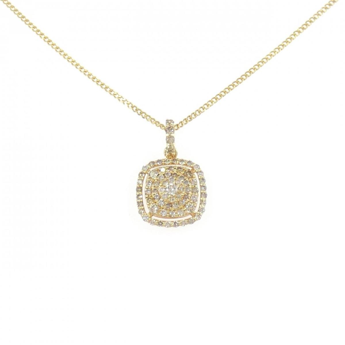 K18YG ダイヤモンド ネックレス 0.40CT【中古】