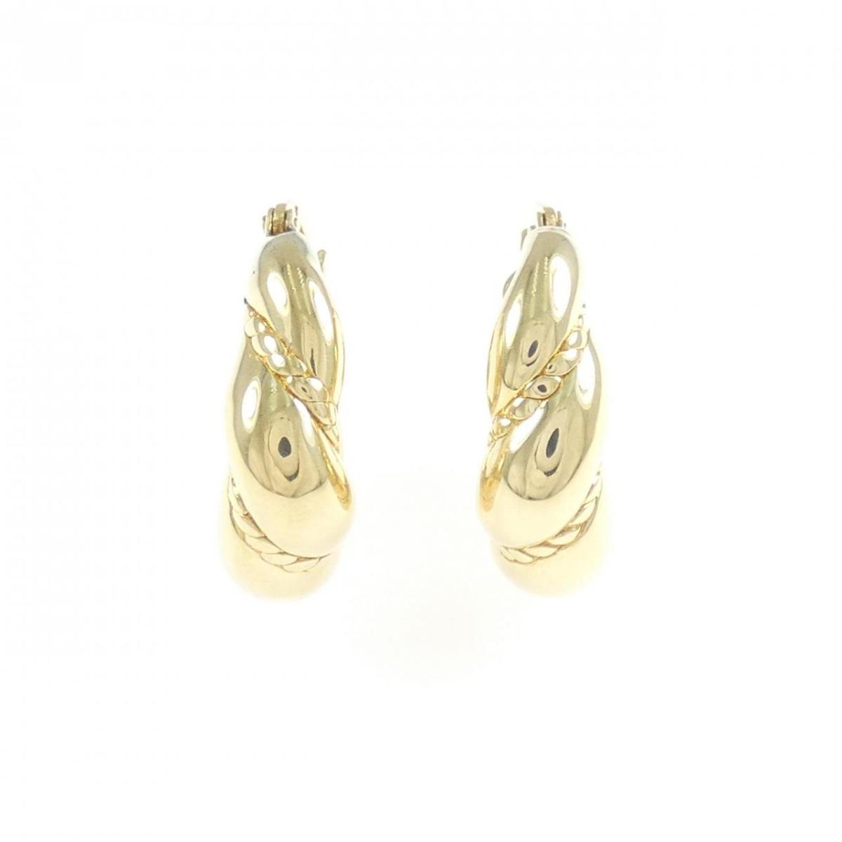 K18YG ピアス【中古】