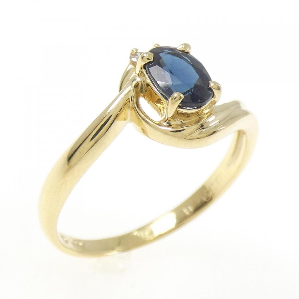 K18YG サファイヤ リング 0.59CT【中古】