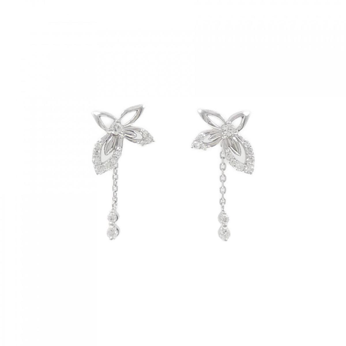 K18WG 2WAY ダイヤモンド ピアス 0.50CT【中古】｜KOMEHYO ONLINESTORE 店