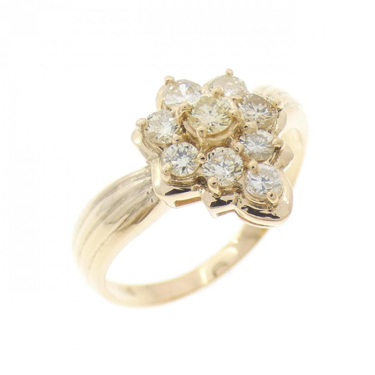 K18YG ダイヤモンド リング 0.38CT【中古】