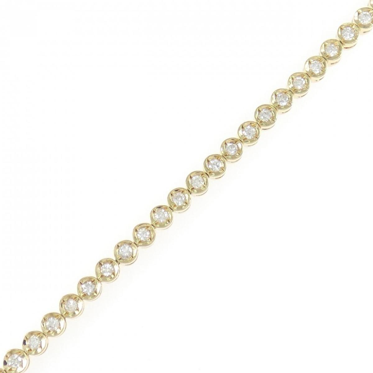 K18YG ダイヤモンド ブレスレット 1.05CT【中古】