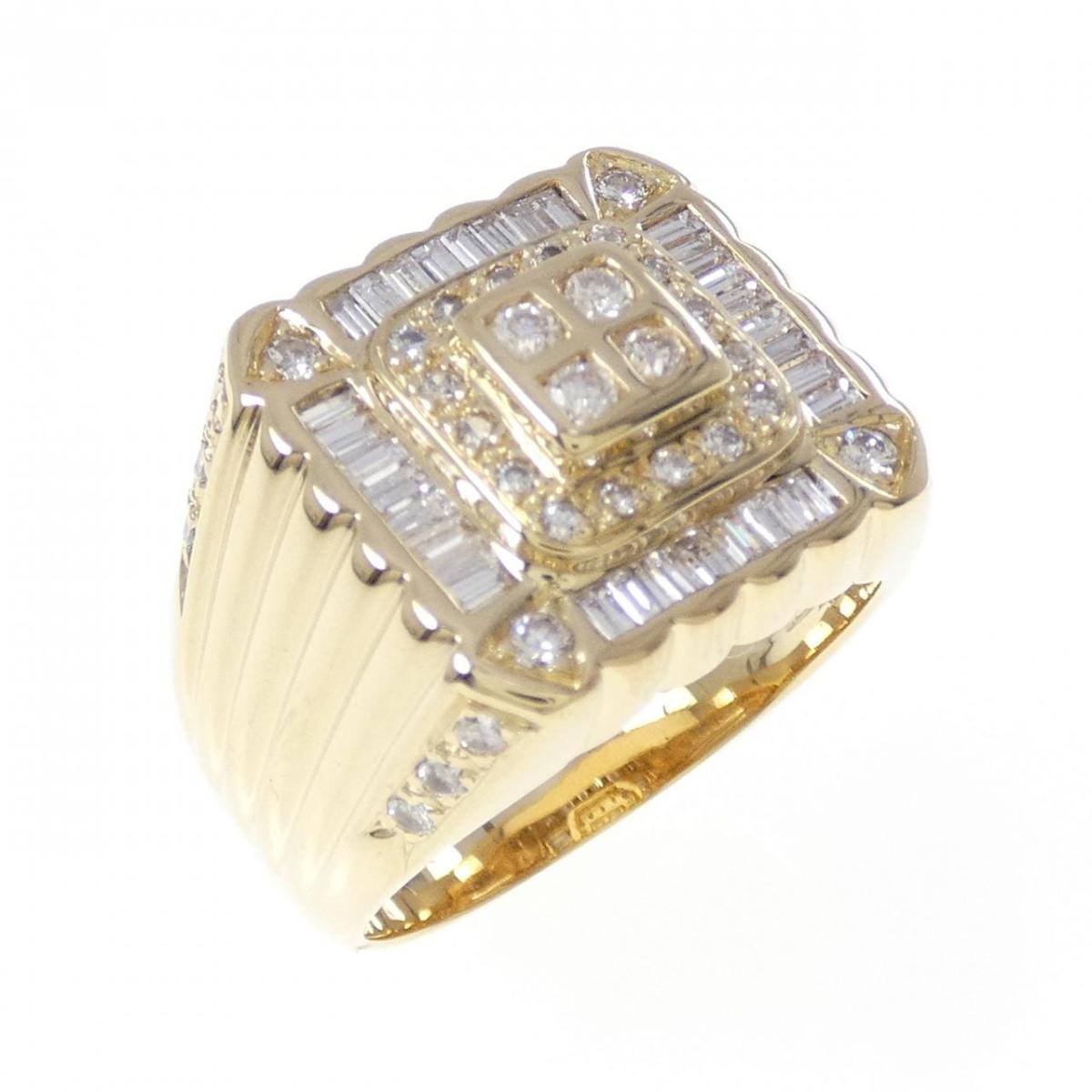 K18YG ダイヤモンド リング 0.90CT【中古】