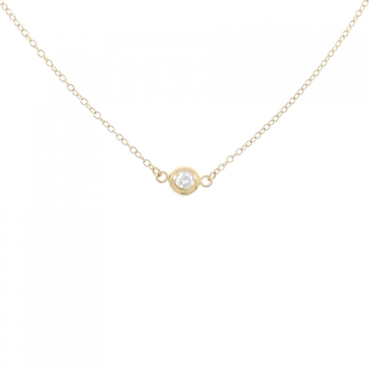 K18YG ダイヤモンド ネックレス 0.1CT【中古】