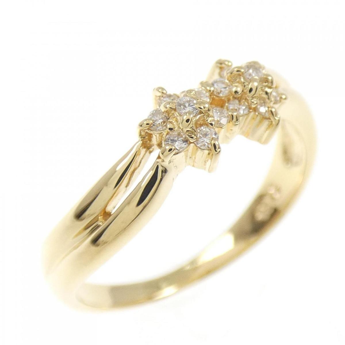 K18YG ダイヤモンド リング 0.09CT【中古】