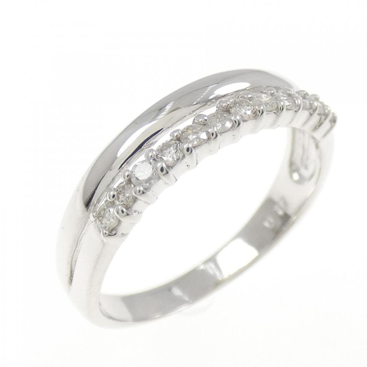 K18WG ダイヤモンド リング 0.17CT【中古】