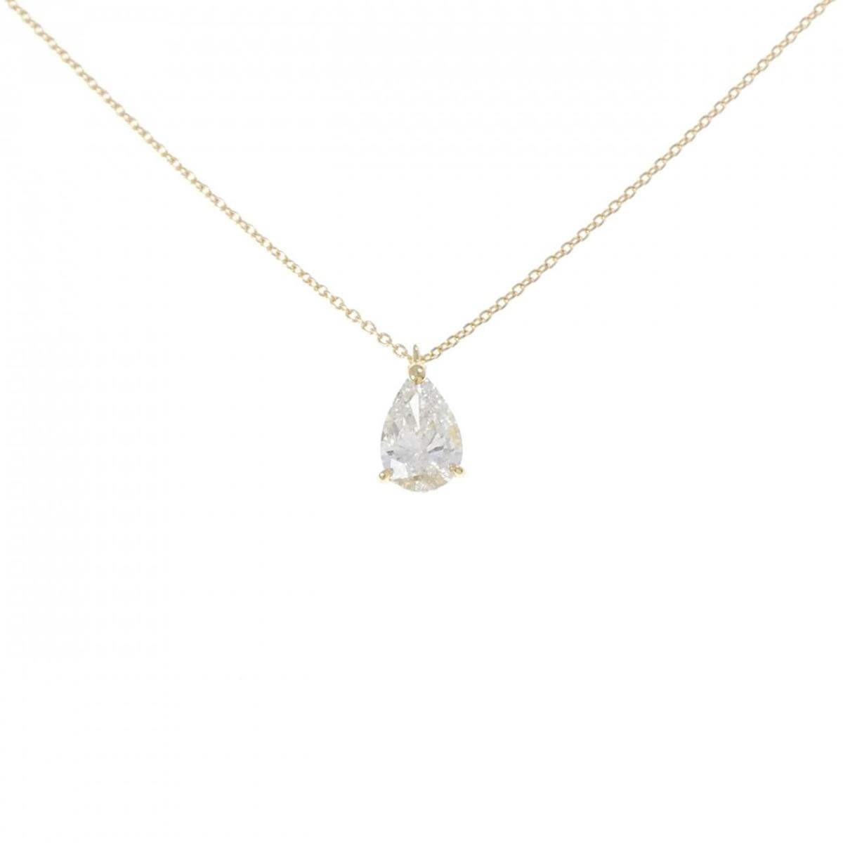 【リメイク】K18YG ダイヤモンド ネックレス 1.038CT H SI2 ペアシェイプ【中古】|KOMEHYO ONLINESTORE 店