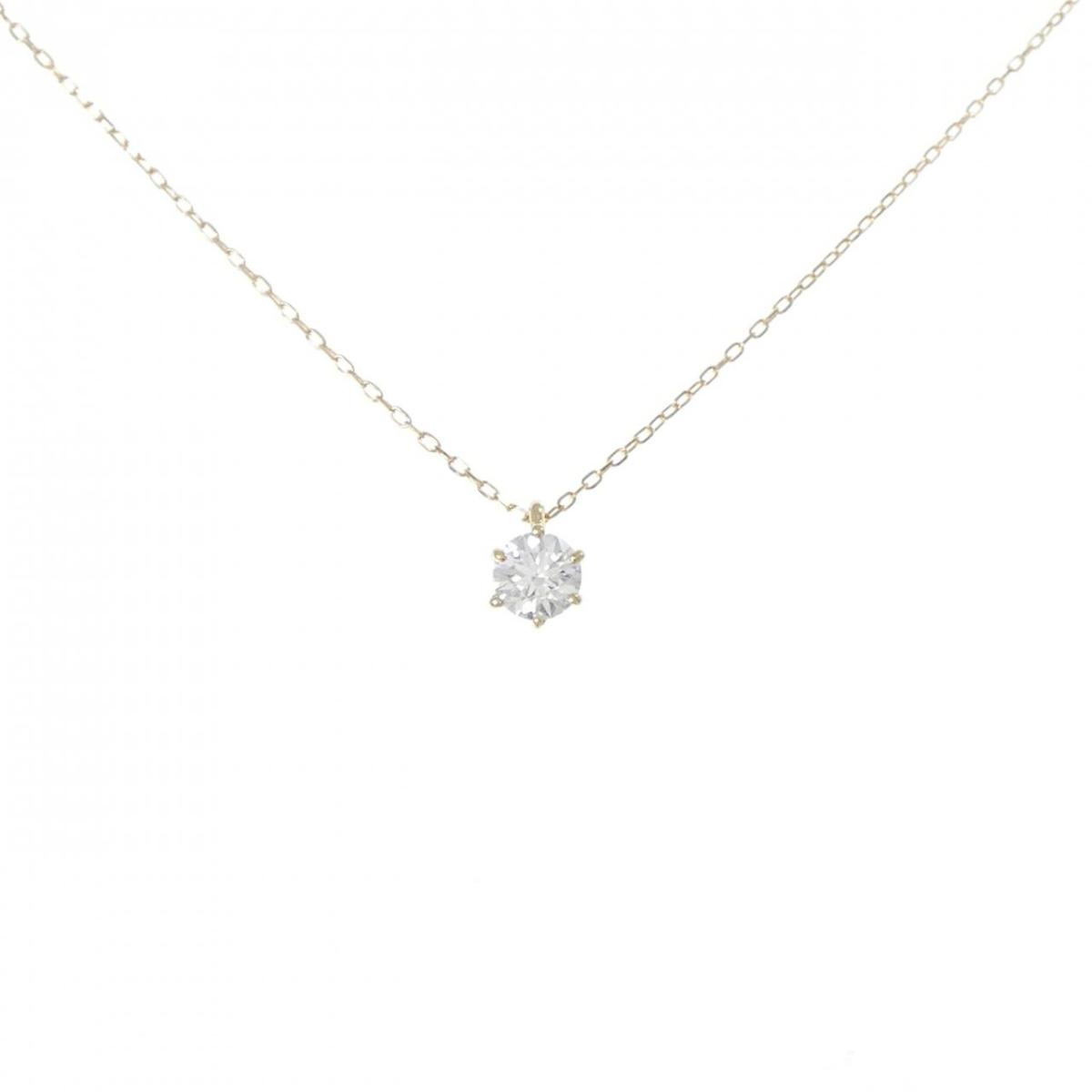K18YG ダイヤモンド ネックレス 0.268CT D VVS1 VG【中古】