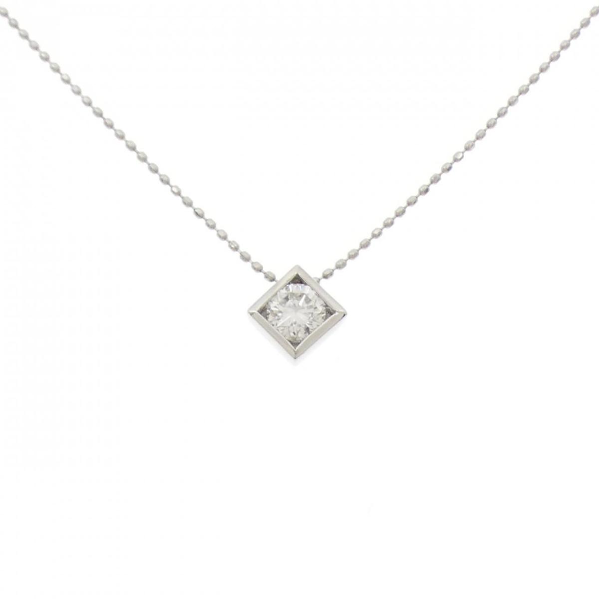 PT900/PT850 ダイヤモンド ネックレス 0.353CT【中古】