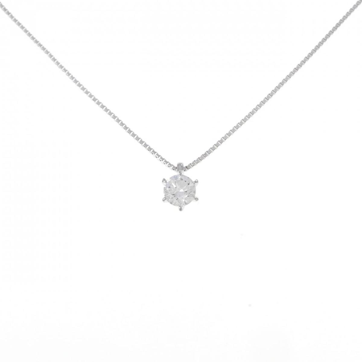 PT900/PT850 ソリティア ダイヤモンド ネックレス 0.37CT【中古】|KOMEHYO ONLINESTORE 店