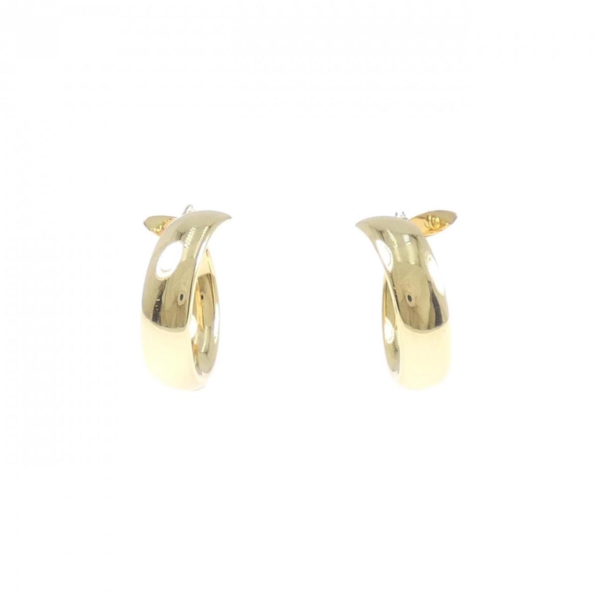 K18YG ピアス【中古】