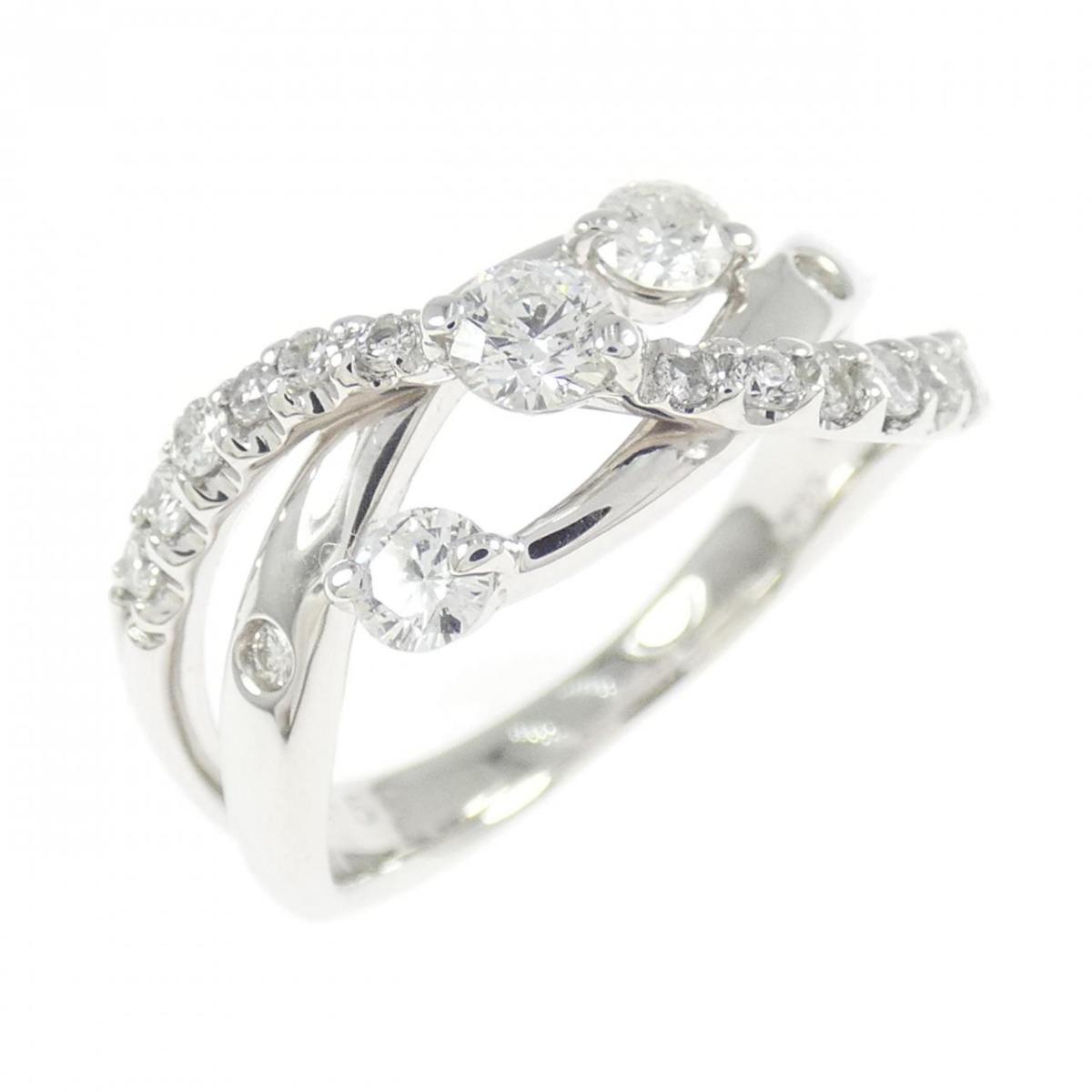 K18WG ダイヤモンド リング 0.58CT【中古】｜KOMEHYO ONLINESTORE 店