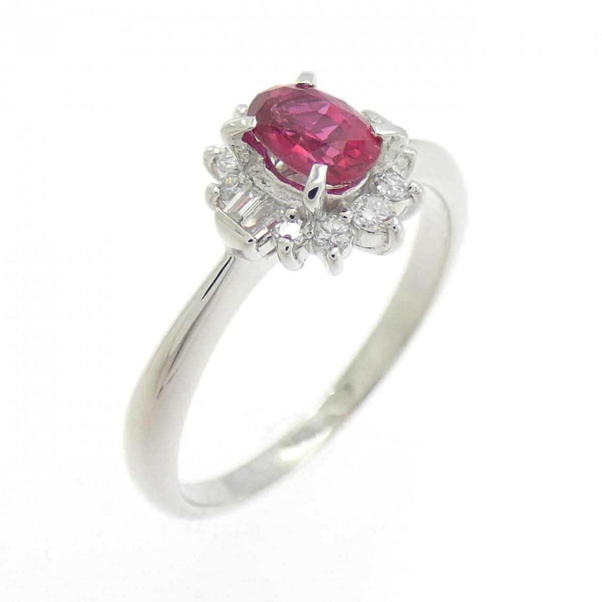 PT900 ルビー リング 0.45CT【中古】