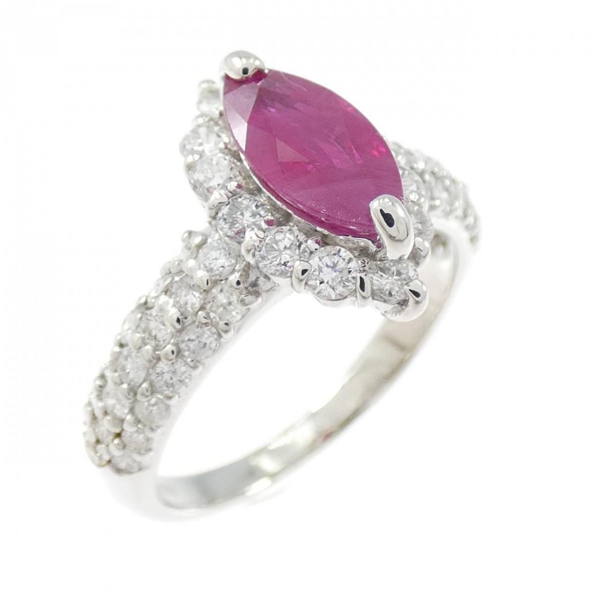 PT900 ルビー リング 1.09CT【中古】