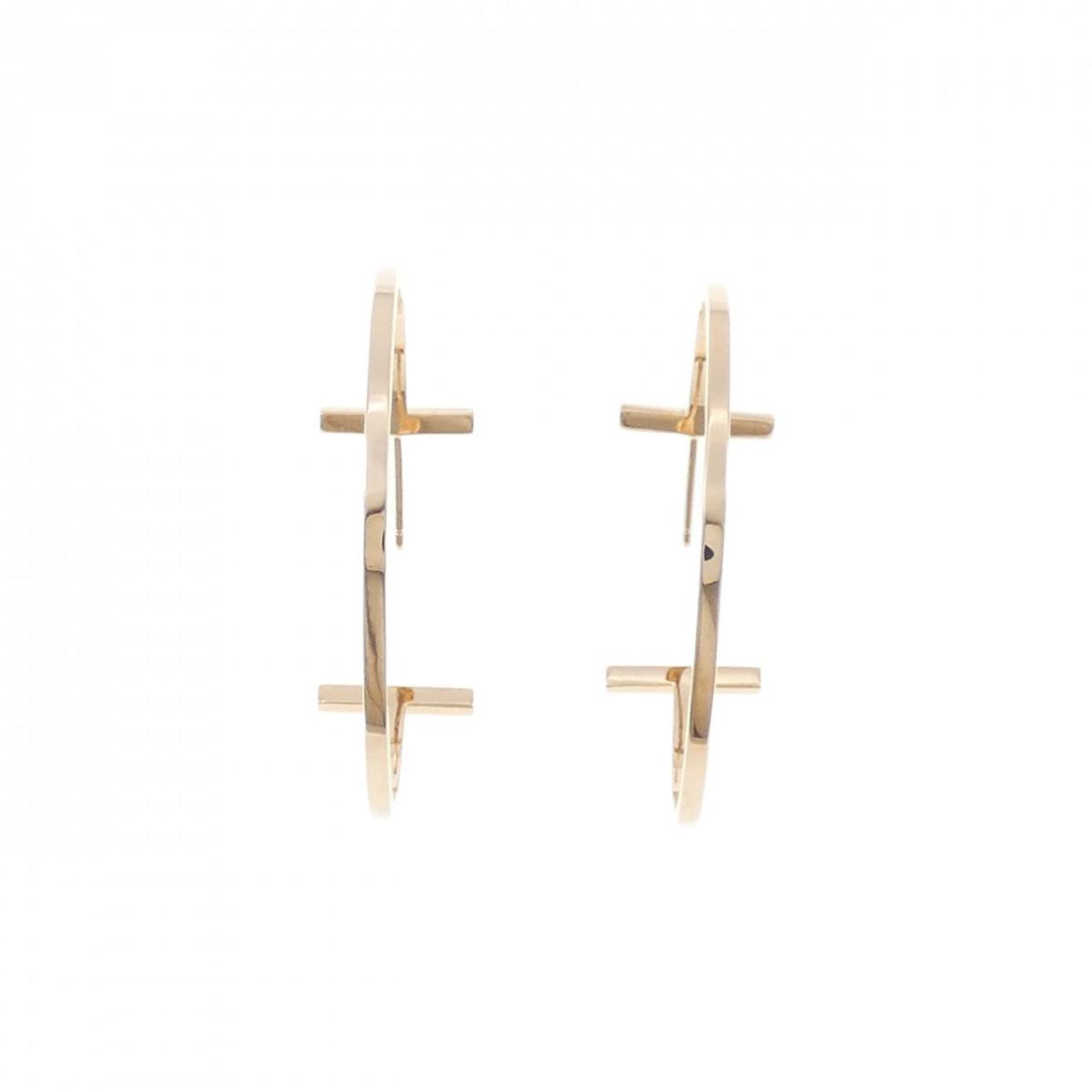 ティファニー Tワイヤー フープ ラージ ピアス【中古】