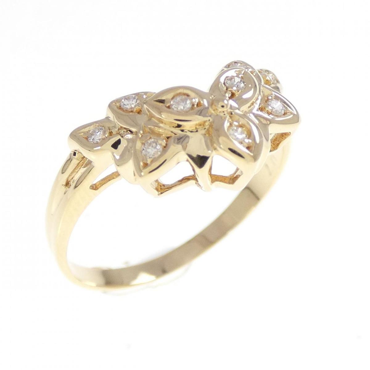K18YG ダイヤモンド リング 0.07CT【中古】