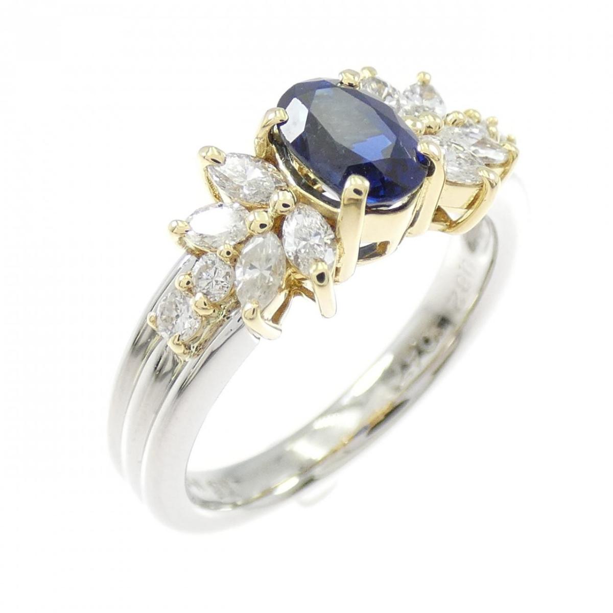 PT900/K18YG サファイヤ リング 0.82CT【中古】｜KOMEHYO ONLINESTORE 店