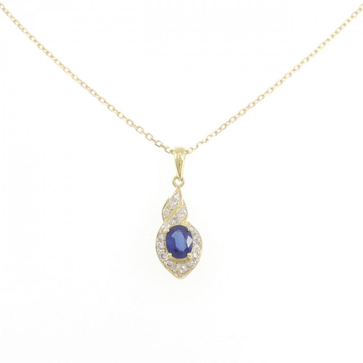 750YG/750WG/K18 サファイヤ ネックレス【中古】|KOMEHYO ONLINESTORE 店