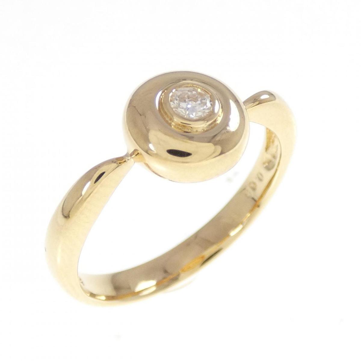 K18YG ダイヤモンド リング 0.08CT【中古】