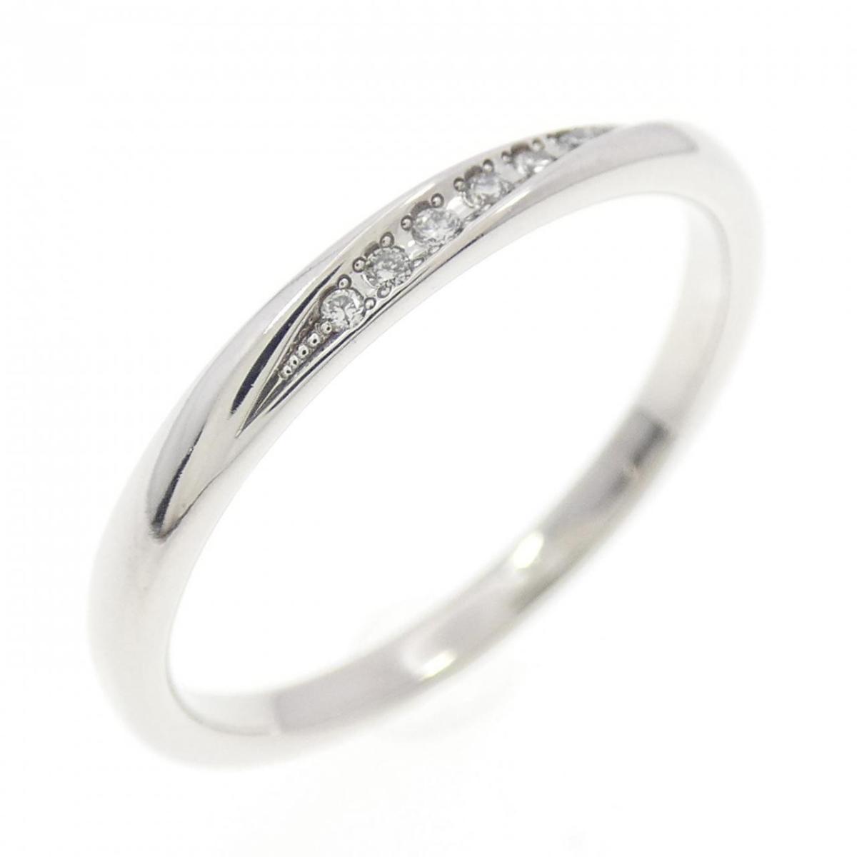 K18WG ダイヤモンド リング 0.03CT【中古】