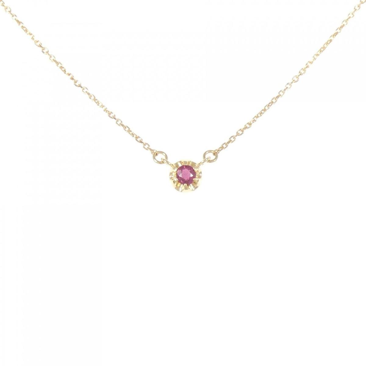 4゜C ルビー ネックレス【中古】