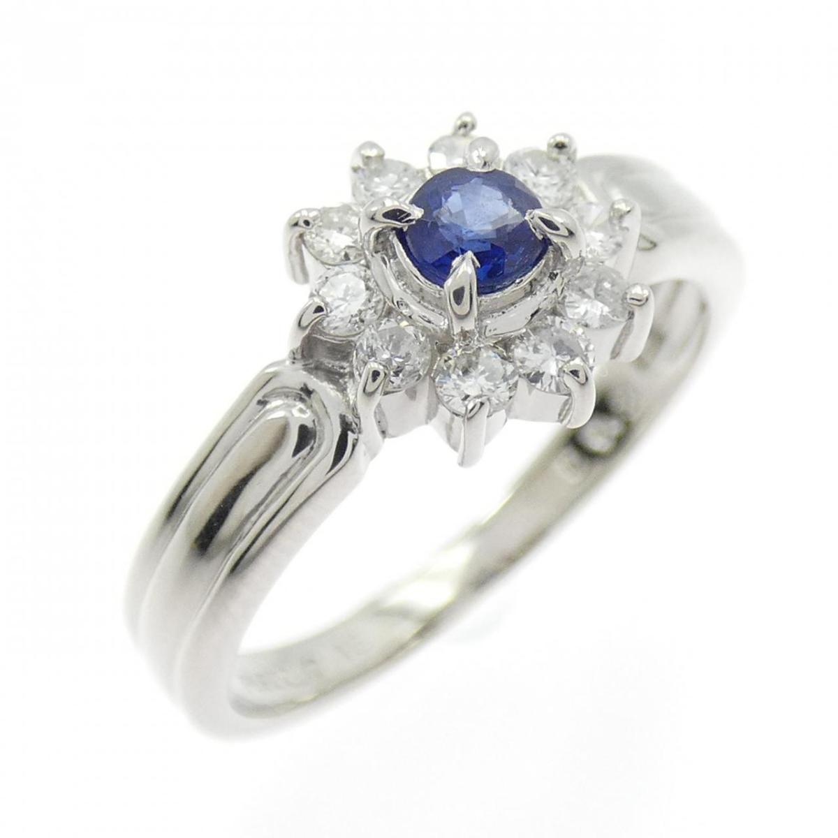 PT900 サファイヤ リング 0.15CT【中古】
