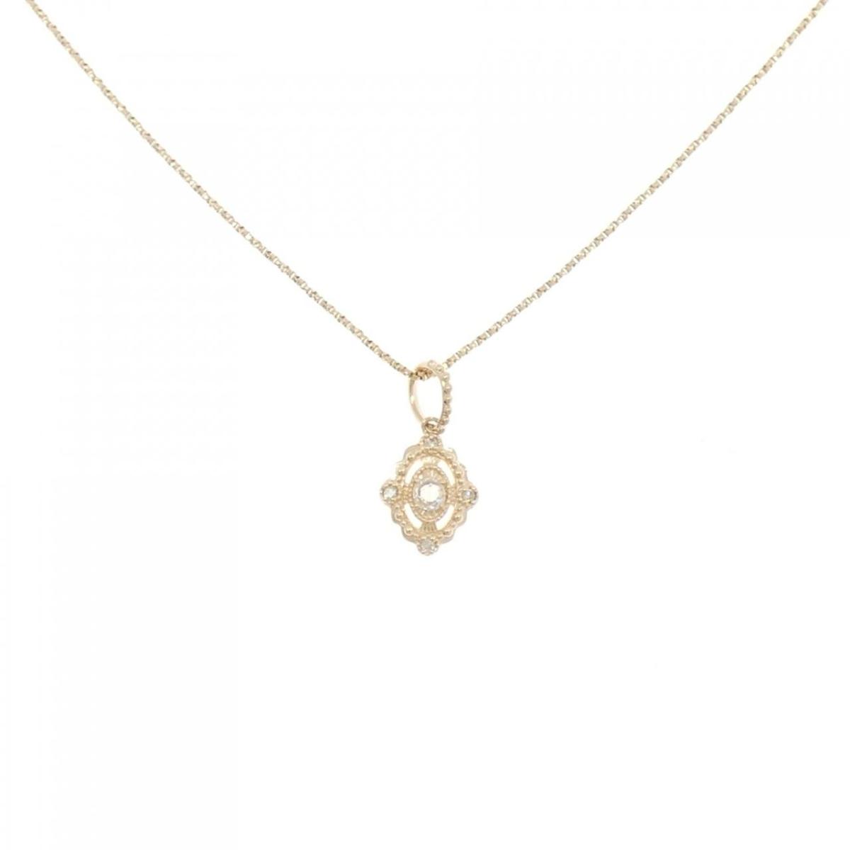 アガット ダイヤモンド ネックレス 0.05CT【中古】