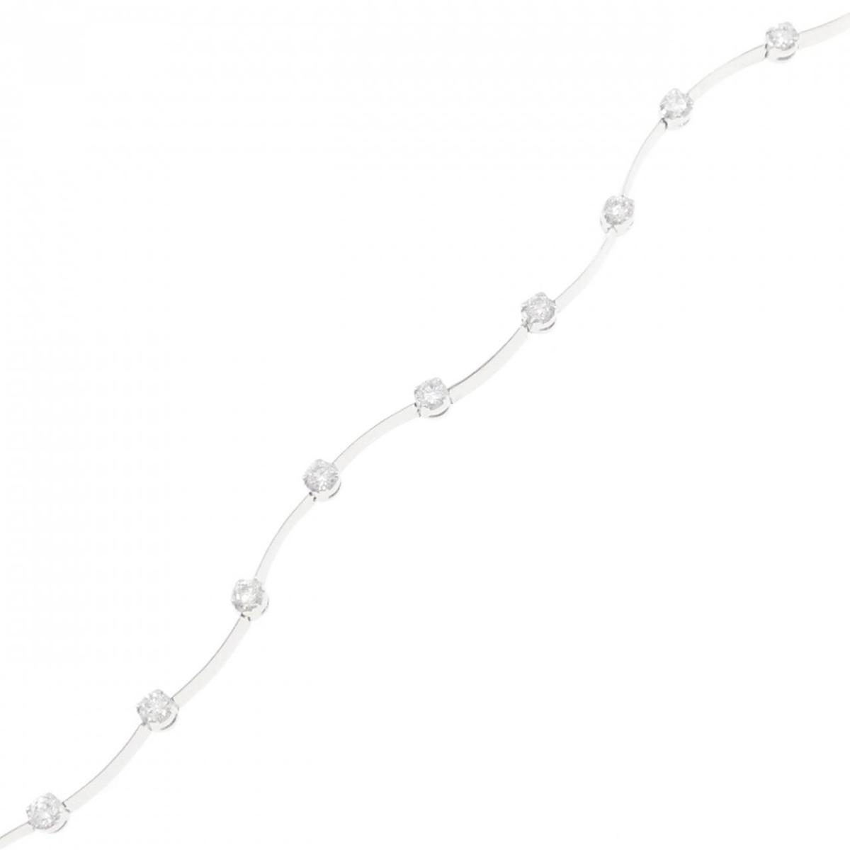 K18WG ダイヤモンド ブレスレット 0.96CT【中古】