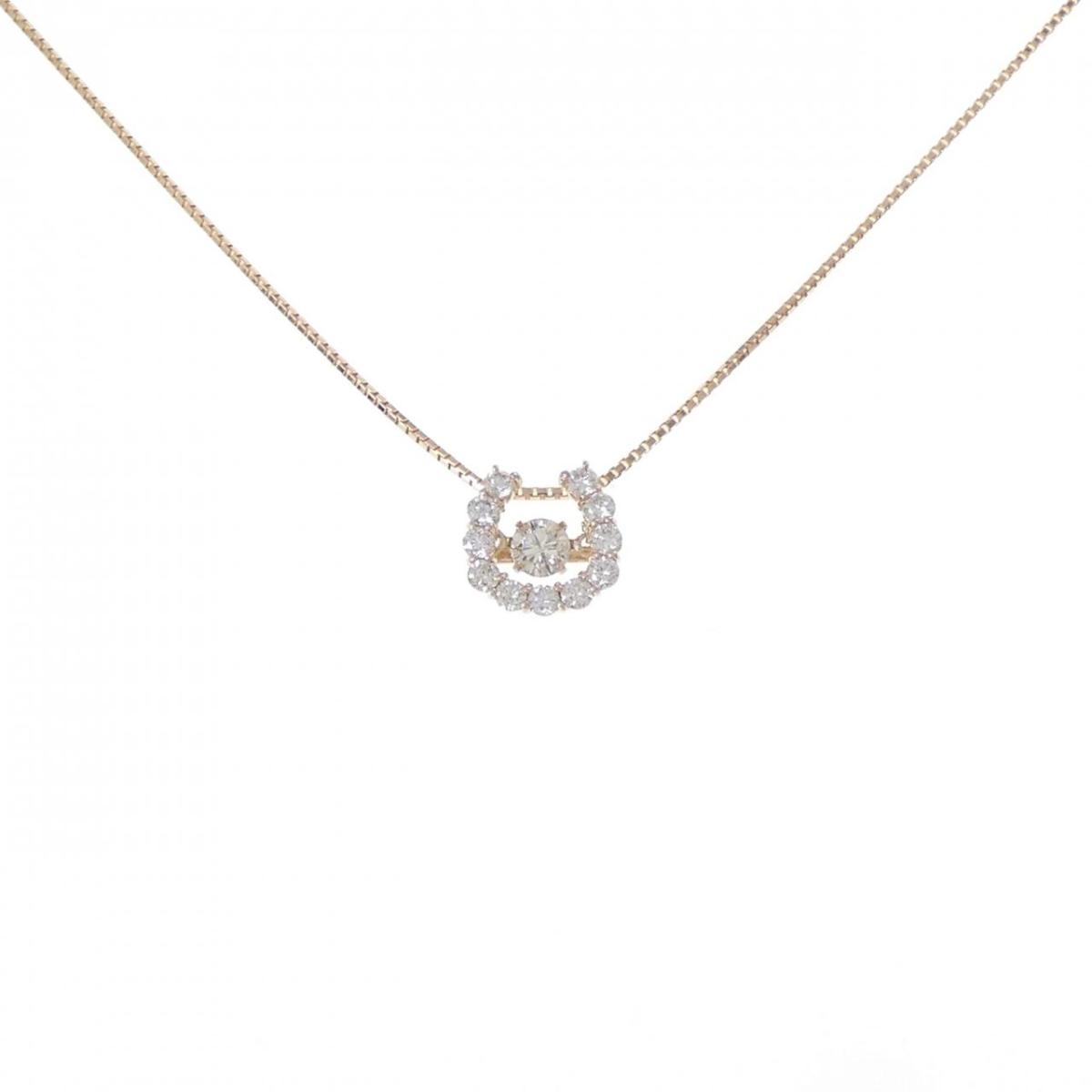 K18PG ダイヤモンド ネックレス 0.50CT【中古】