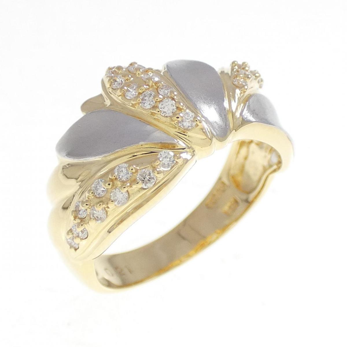 K18YG/PT900 ダイヤモンド リング 0.21CT【中古】｜KOMEHYO ONLINESTORE 店