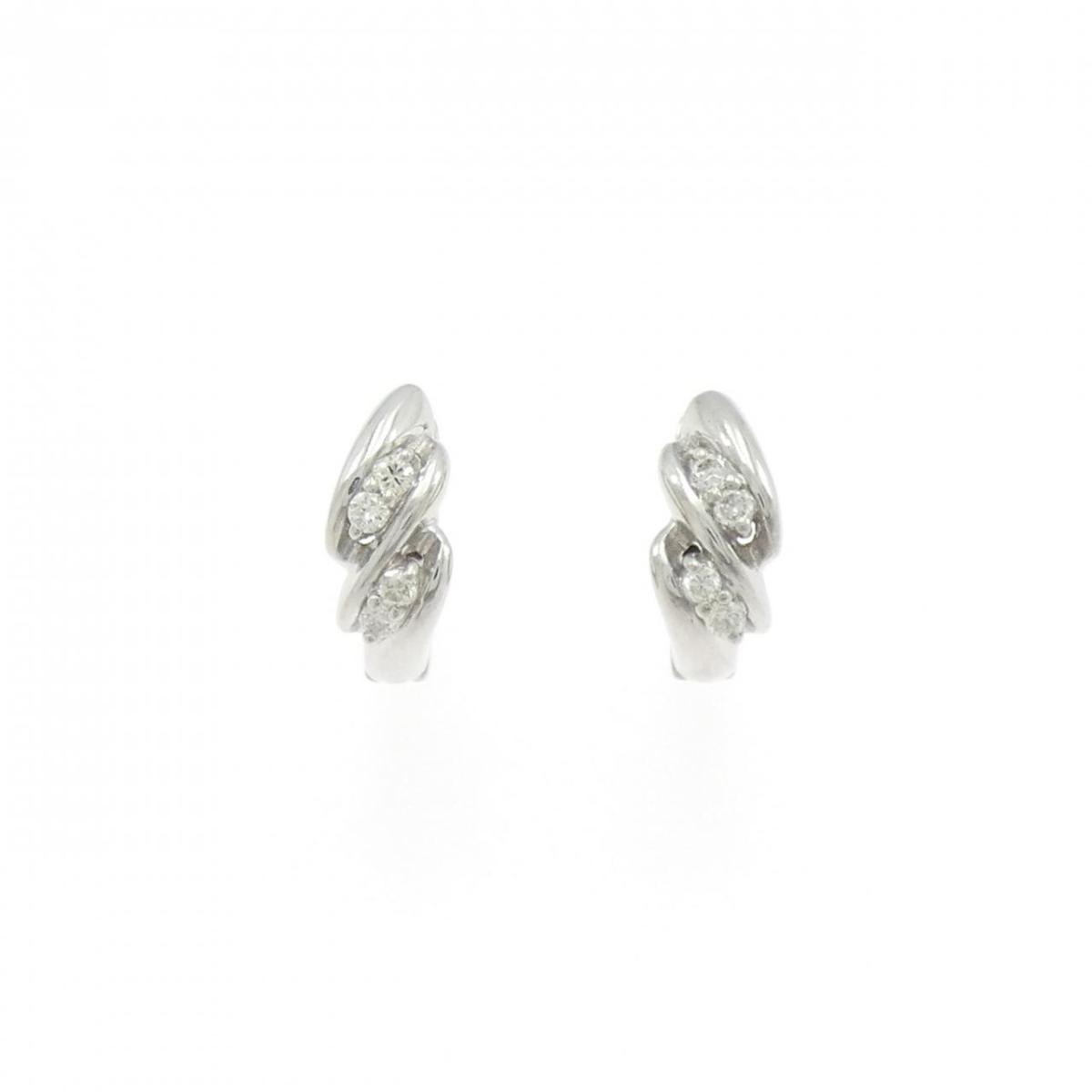 K18WG ダイヤモンド ピアス 0.08CT【中古】|KOMEHYO ONLINESTORE 店
