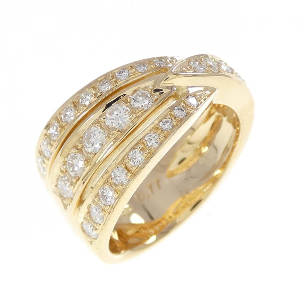 K18YG ダイヤモンド リング 0.77CT【中古】