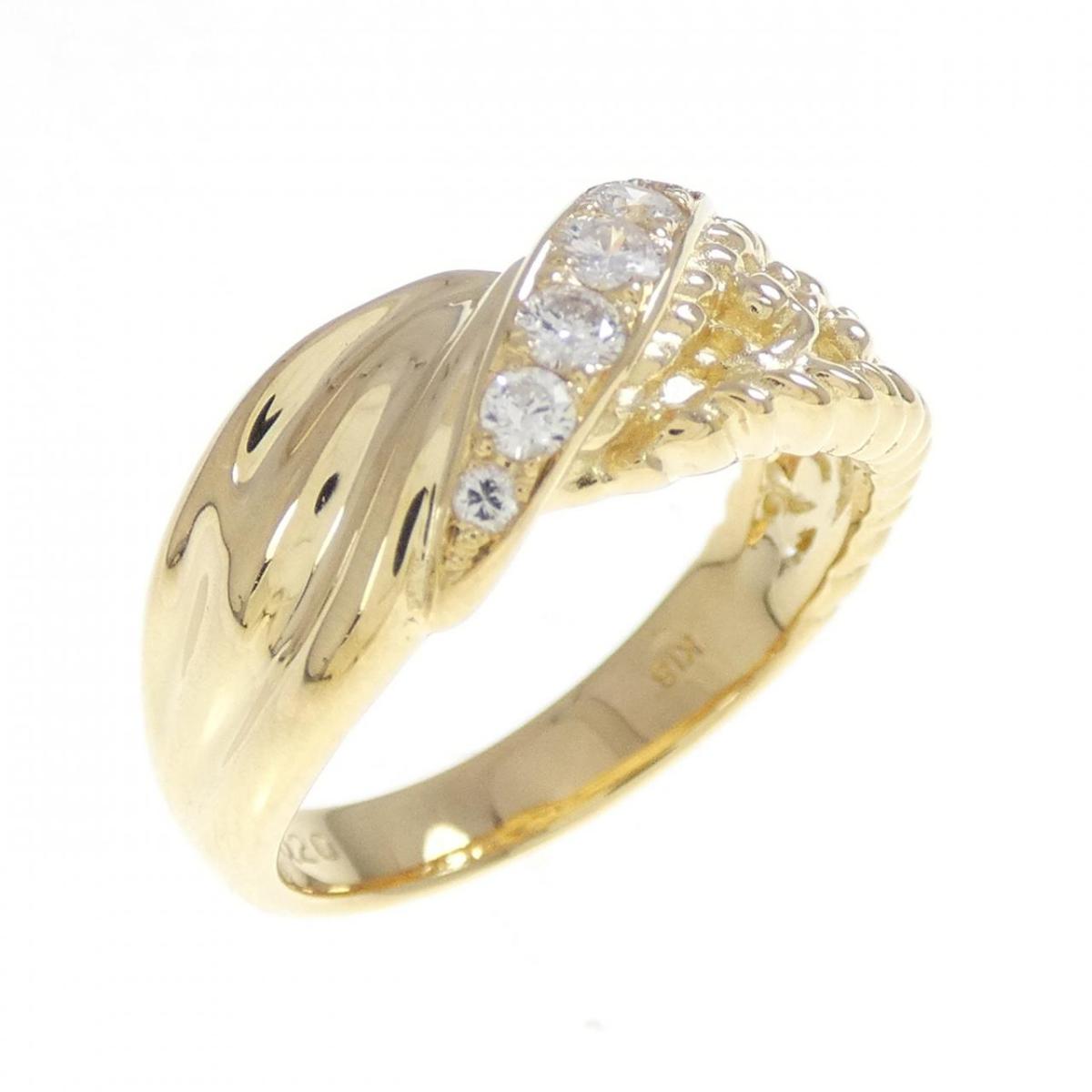 K18YG ダイヤモンド リング 0.20CT【中古】