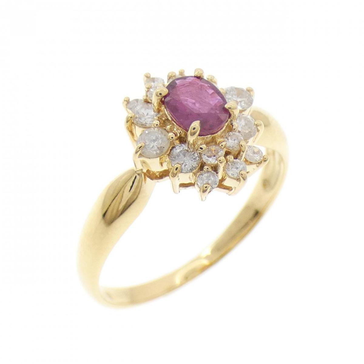 K18YG ルビー リング 0.28CT【中古】｜KOMEHYO ONLINESTORE 店