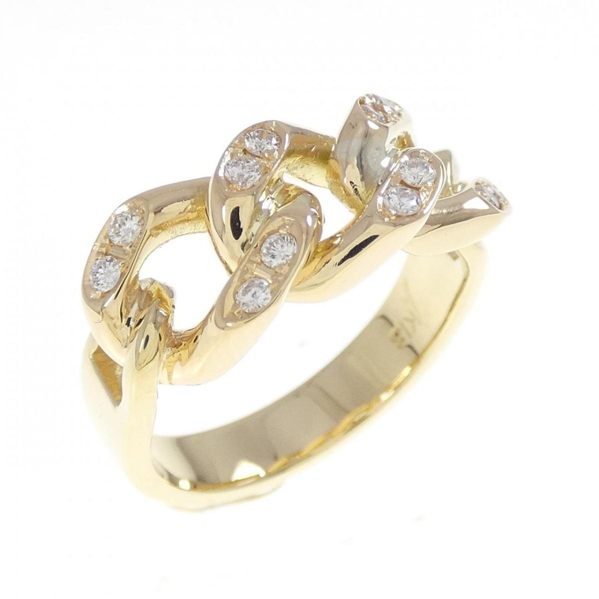 K18YG ダイヤモンド リング 0.18CT【中古】