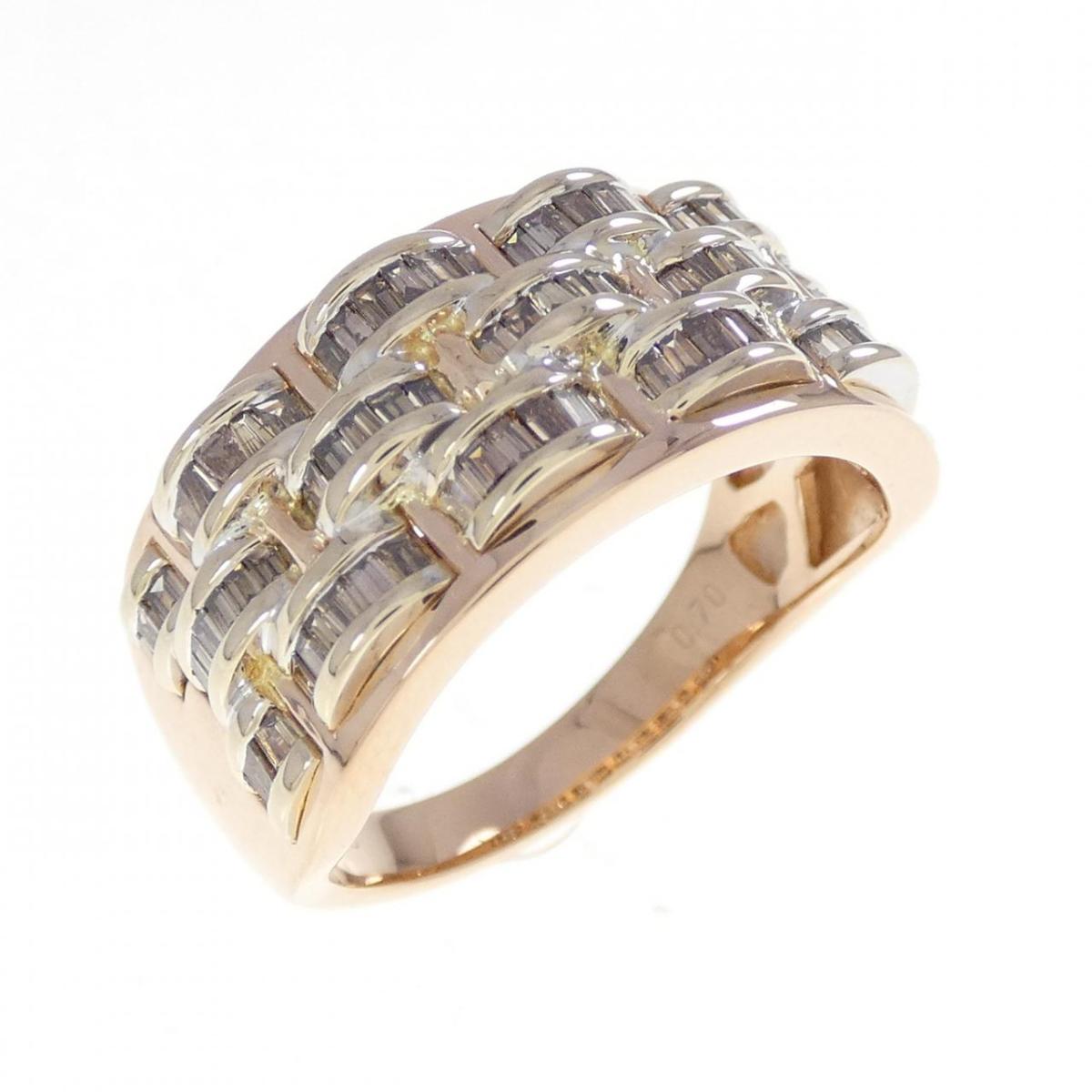 K18PG/K18WG ダイヤモンド リング 0.70CT【中古】