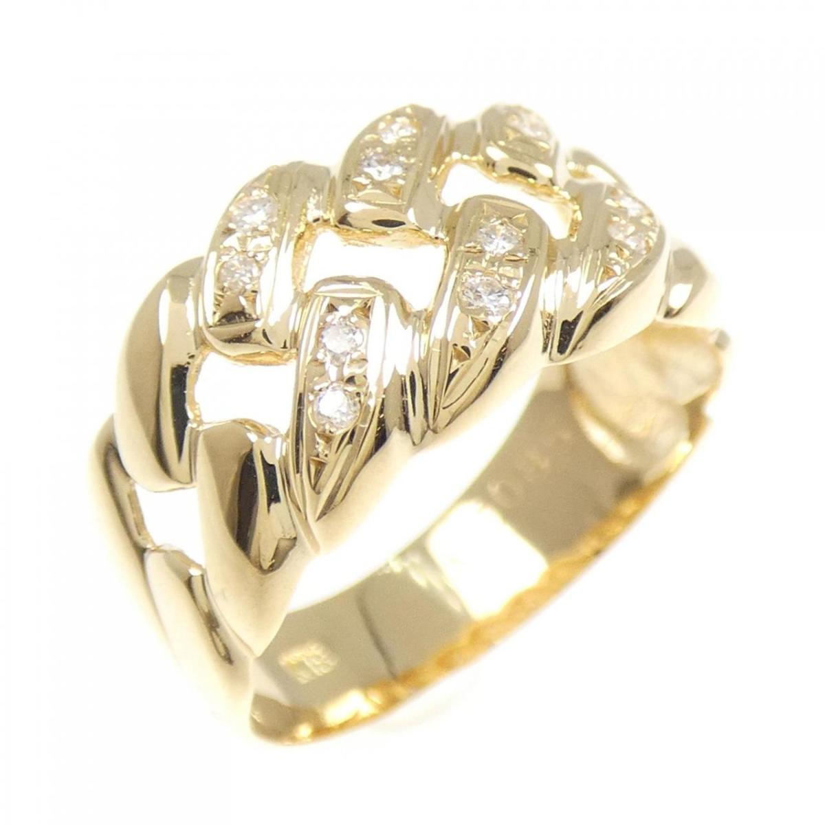 K18YG ダイヤモンド リング 0.085CT【中古】
