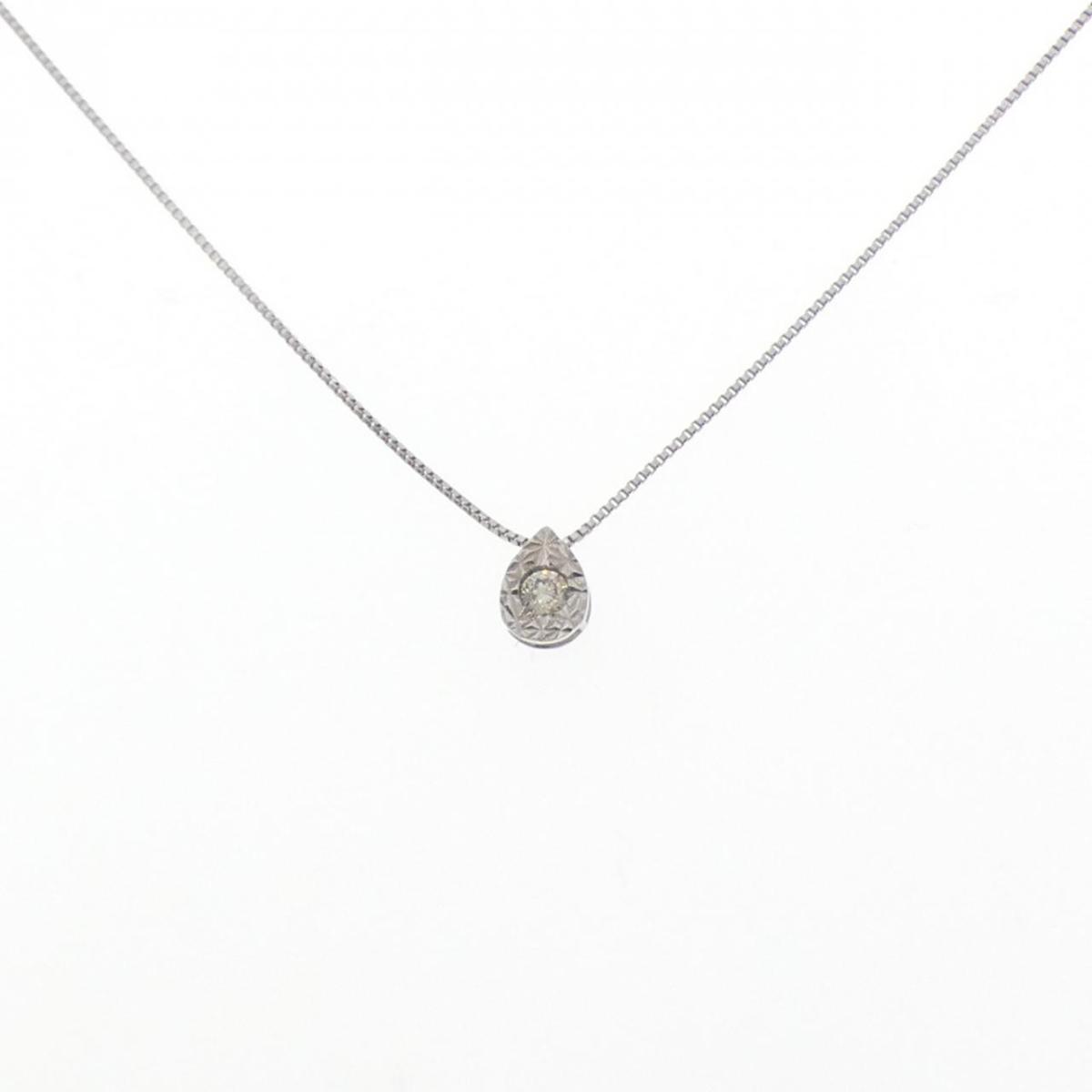K10WG ダイヤモンド ネックレス 0.07CT【中古】|KOMEHYO ONLINESTORE 店