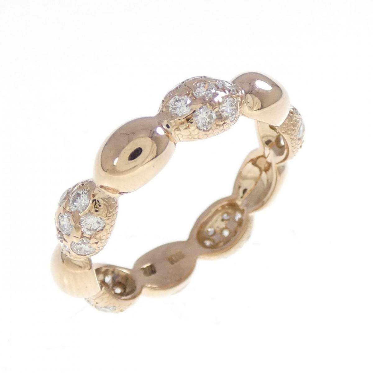 K18PG ダイヤモンド リング 0.58CT【中古】
